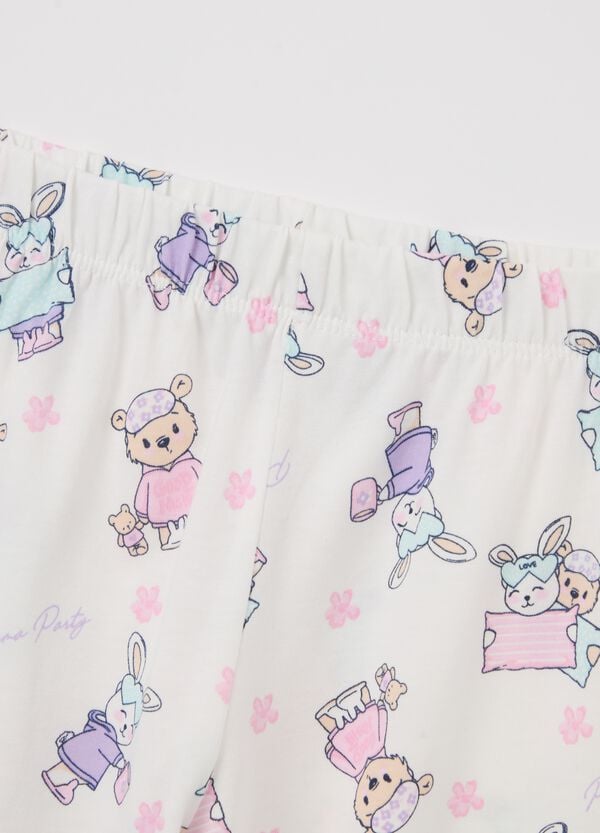 Ovs Pigiama In Cotone Bio Con Stampa All-over