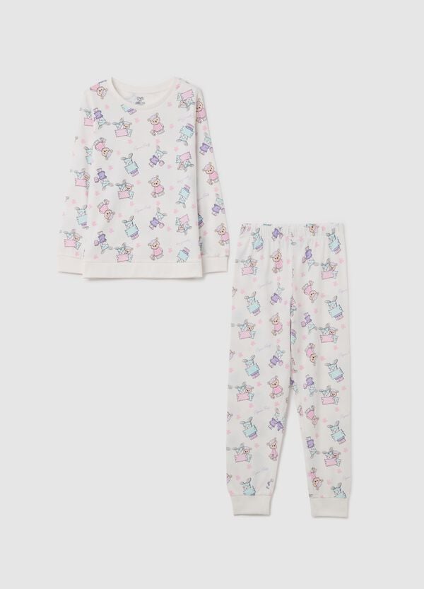 Ovs Pigiama in cotone bio con stampa all-over
