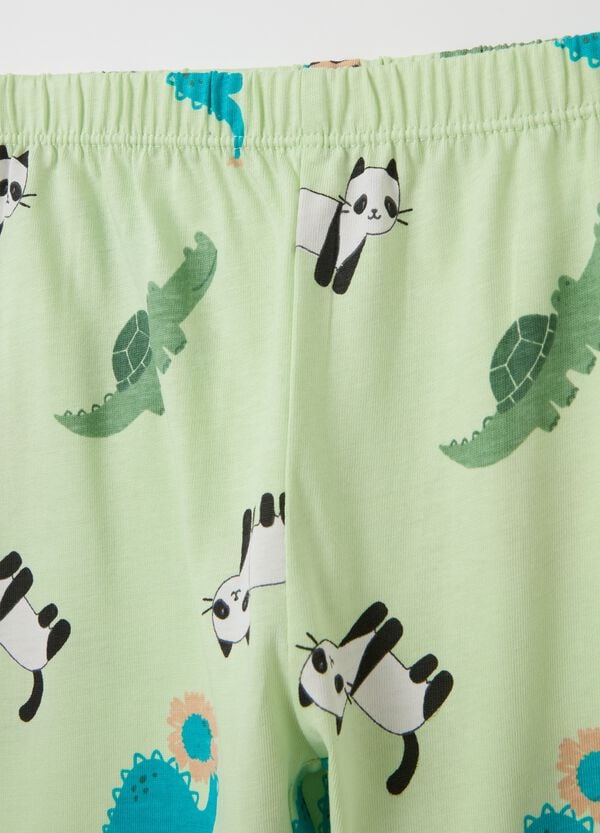 Ovs Pigiama In Cotone Bio Con Stampa Animaletti