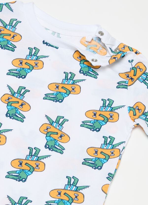 Ovs Pigiama In Cotone Bio Con Stampa