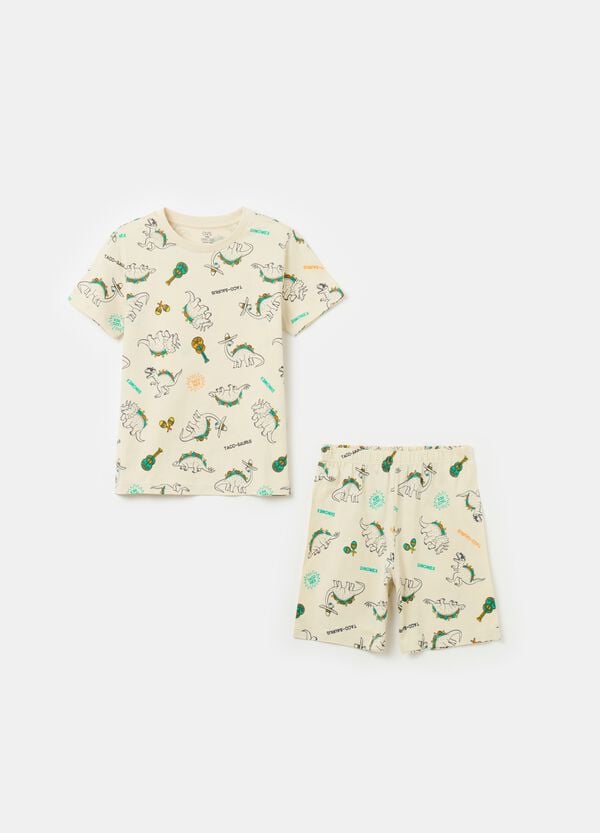Ovs Pigiama in cotone bio con stampa