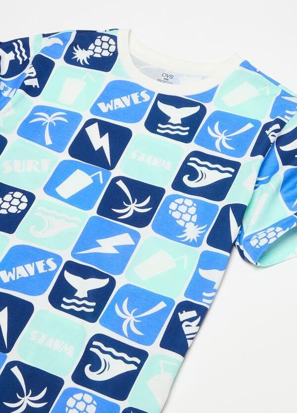 Ovs Pigiama In Cotone Bio Con Stampa