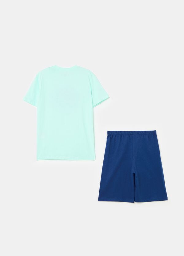 Ovs Pigiama In Cotone Bio Con Stampa Surf