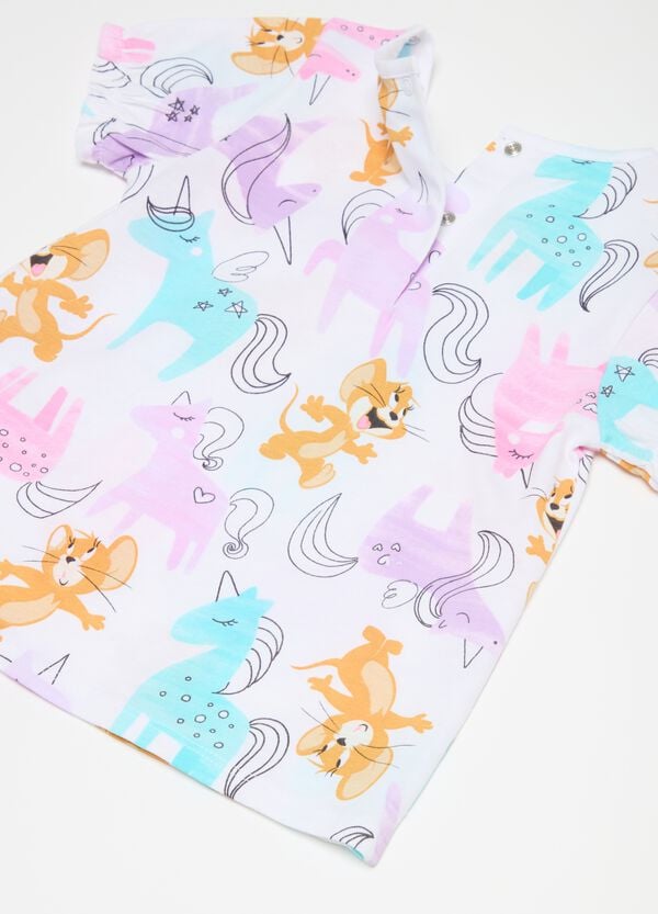 Ovs Pigiama In Cotone Bio Con Stampa Tom & Jerry