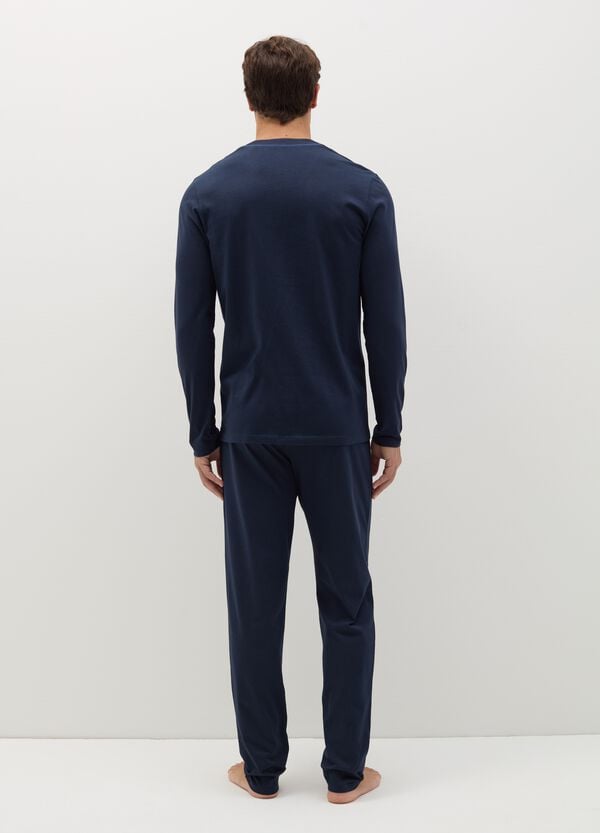 Ovs Pigiama In Cotone Con Piping A Contrasto