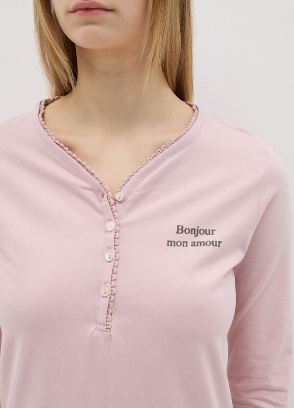 Ovs Pigiama In Cotone Con Scollo Serafino