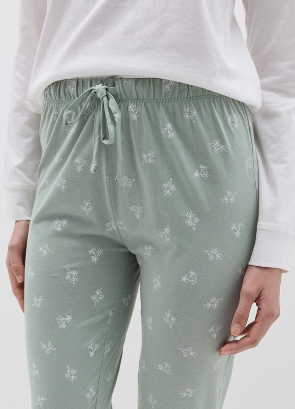 Ovs Pigiama In Cotone Con Scritta Bouclé