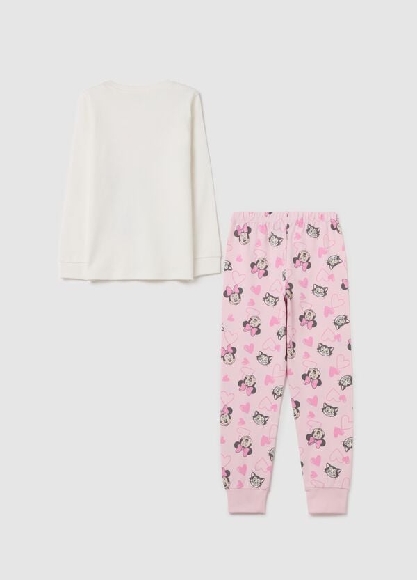 Ovs Pigiama In Cotone Con Stampa Minnie E Figaro