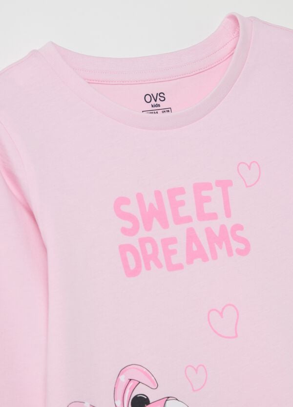 Ovs Pigiama In Cotone Con Stampa "Sweet Dreams"