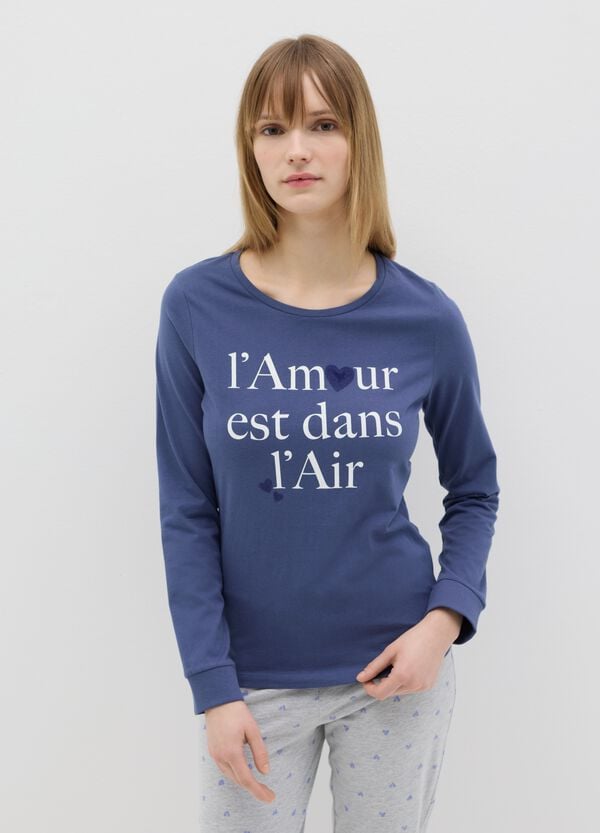 Ovs Pigiama In Cotone Stampa Cuoricini