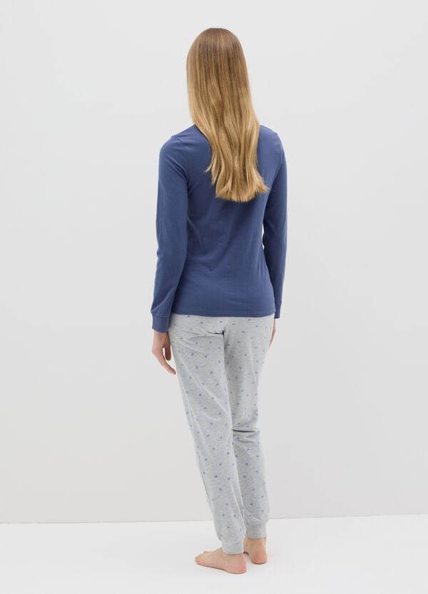 Ovs Pigiama In Cotone Stampa Cuoricini