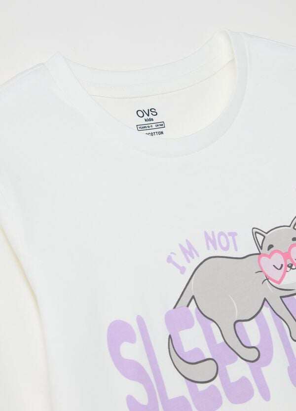 Ovs Pigiama In Cotone Stampa "I'm Not Sleeping"