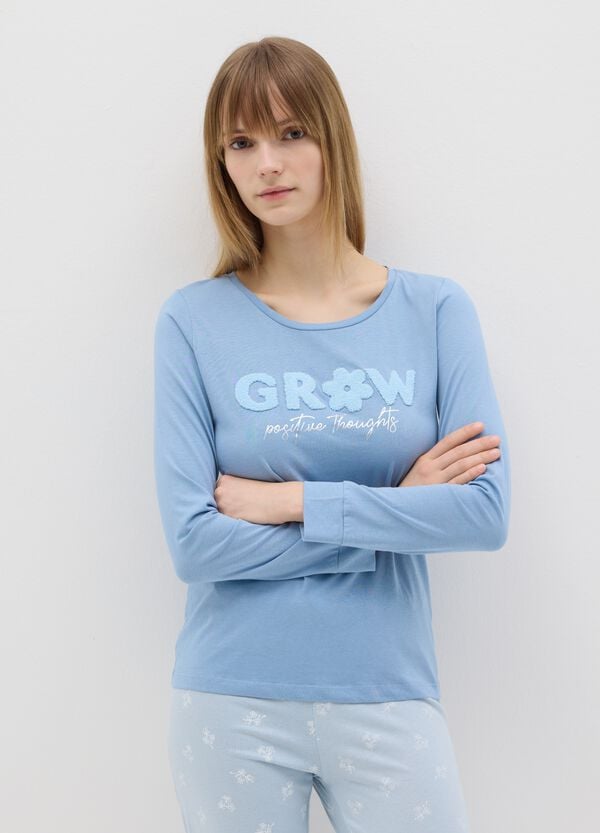 Ovs Pigiama Lungo Con Applicazione Bouclé