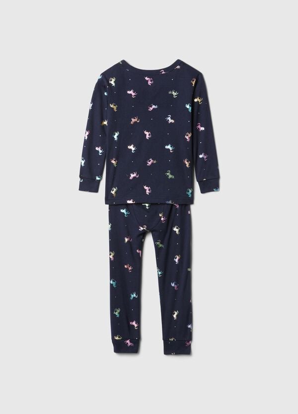 Ovs Pigiama Lungo Con Stampa All-over