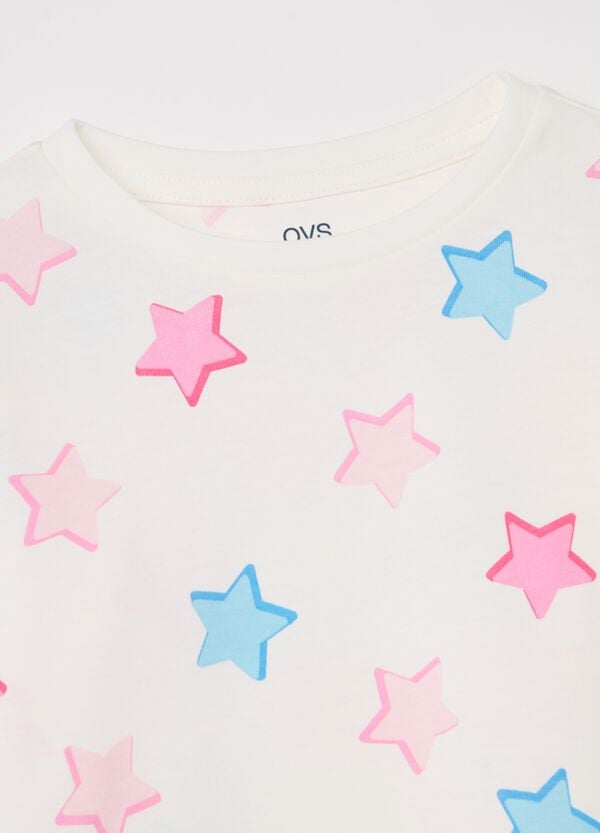 Ovs Pigiama Lungo Con Stampa Stelle Multicolore