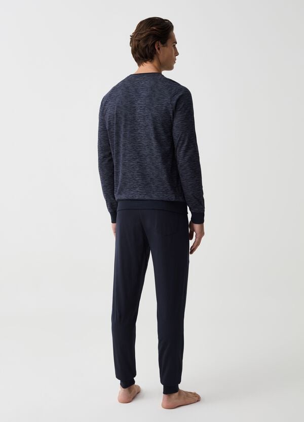 Ovs Pigiama Lungo Con Top Effetto Fiammato