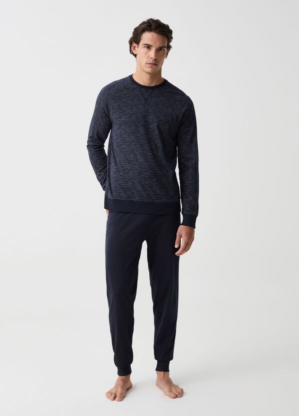 Ovs Pigiama lungo con top effetto fiammato