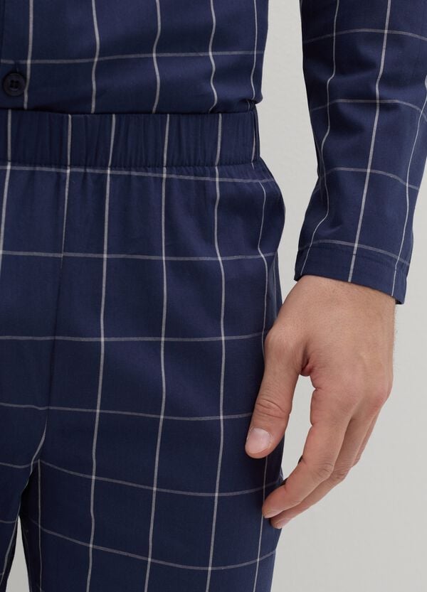 Ovs Pigiama Lungo In Cotone A Quadri