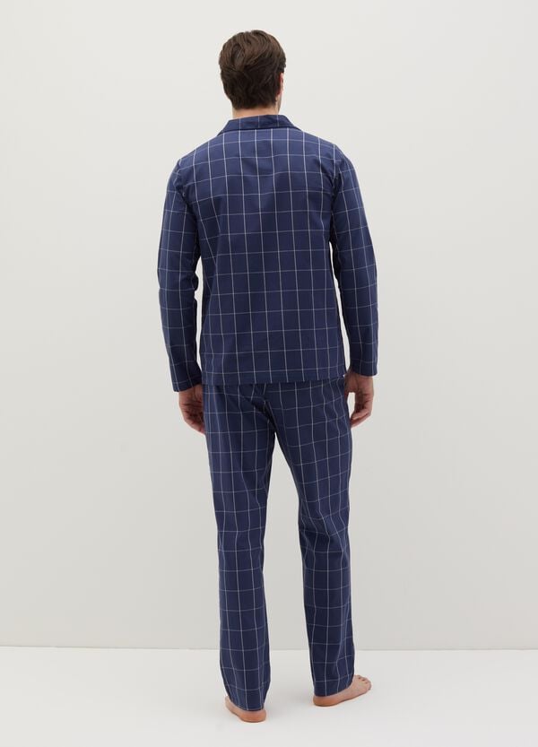 Ovs Pigiama Lungo In Cotone A Quadri