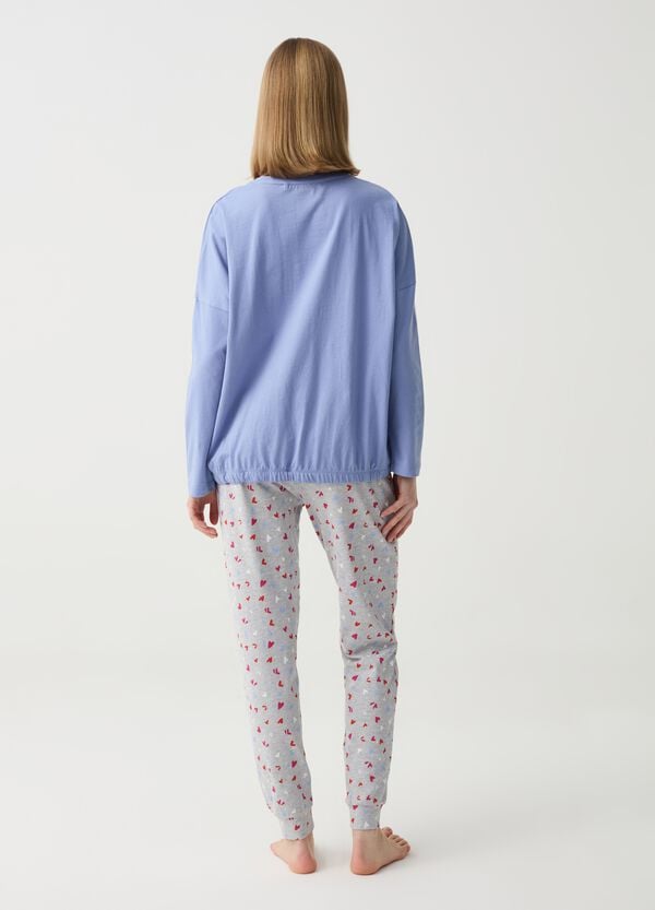 Ovs Pigiama Lungo Stampa Cuori