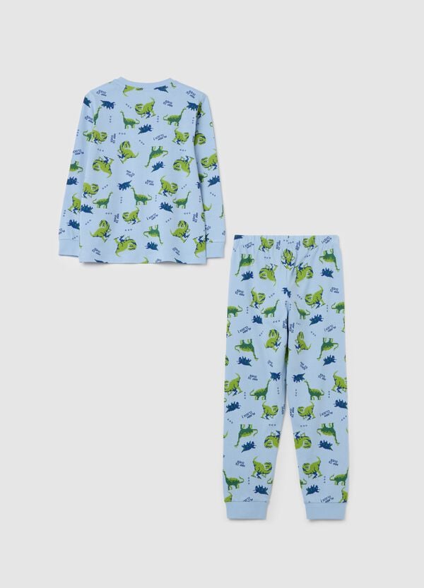 Ovs Pigiama Lungo Stampa Dinosauri All-over