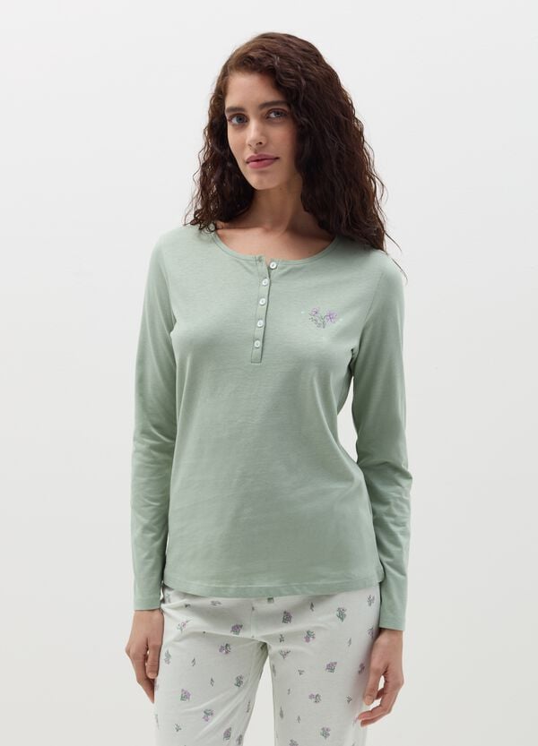 Ovs Pigiama Lungo Stampa Fiorellini