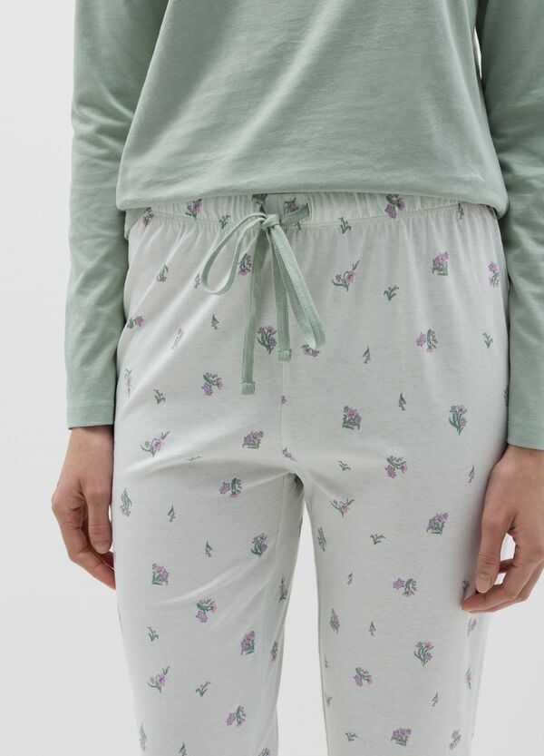 Ovs Pigiama Lungo Stampa Fiorellini