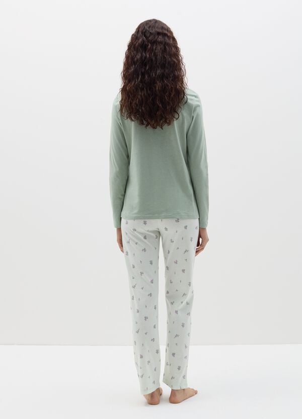 Ovs Pigiama Lungo Stampa Fiorellini