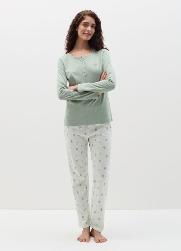 Ovs Pigiama lungo stampa fiorellini