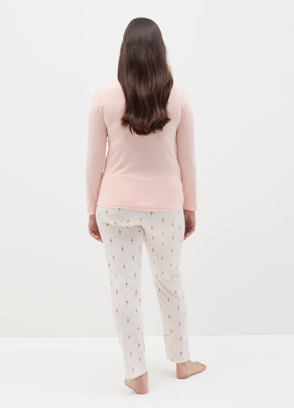 Ovs Pigiama Lungo Top Con Scollo Serafino