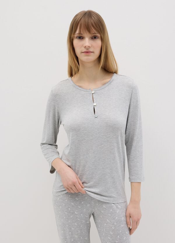 Ovs Pigiama Mélange Con Stampa Foglioline