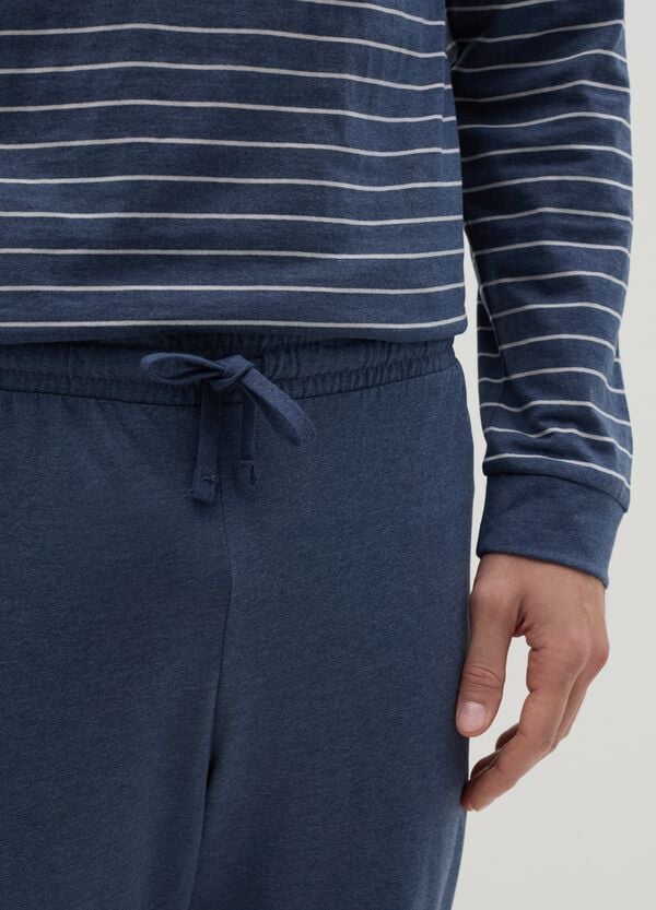 Ovs Pigiama Top A Righe Con Scollo Serafino