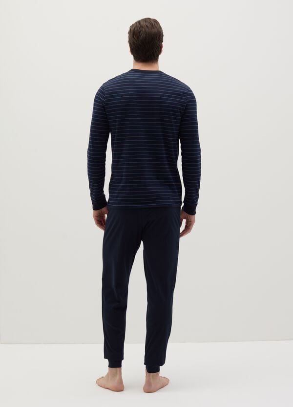 Ovs Pigiama Top A Righe Con Scollo Serafino