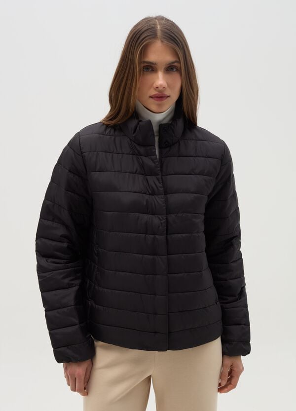 Ovs Piumino Corto Ultralight A Collo Alto