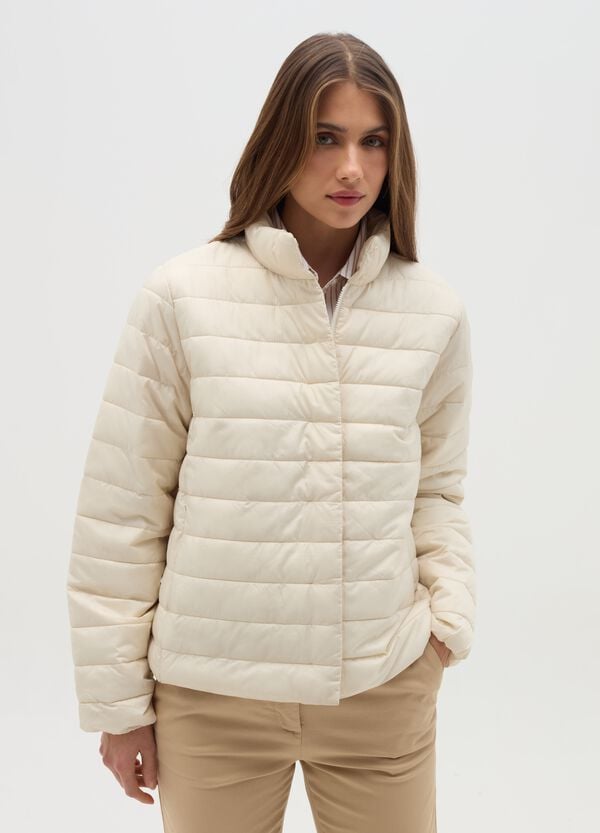 Ovs Piumino Corto Ultralight A Collo Alto