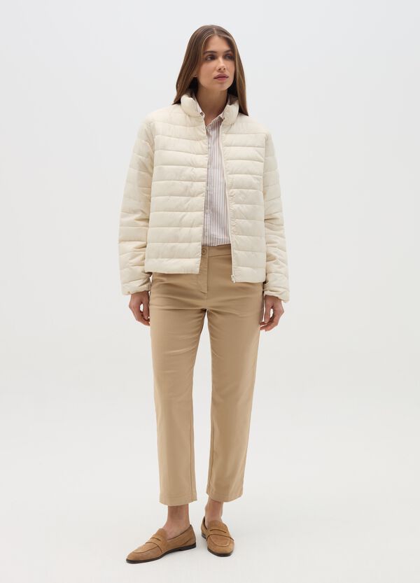 Ovs Piumino corto ultralight a collo alto