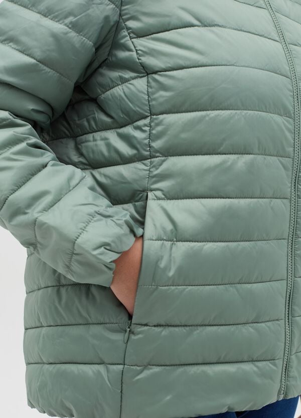 Ovs Piumino Corto Ultralight Con Cappuccio Curvy