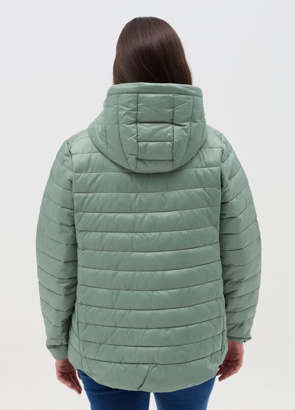 Ovs Piumino Corto Ultralight Con Cappuccio Curvy