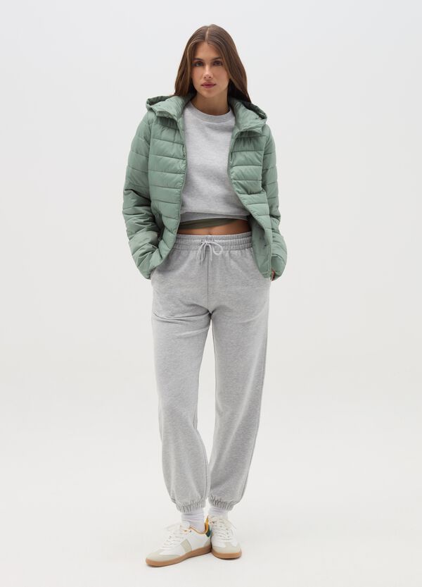 Ovs Piumino Corto Ultralight Con Cappuccio E Zip