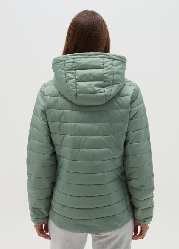 Ovs Piumino Corto Ultralight Con Cappuccio E Zip