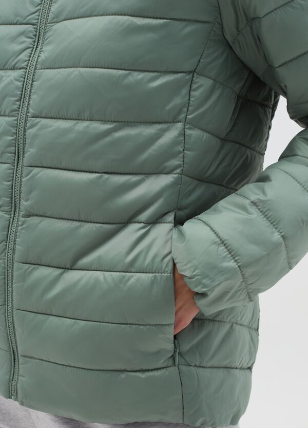 Ovs Piumino Corto Ultralight Con Cappuccio E Zip