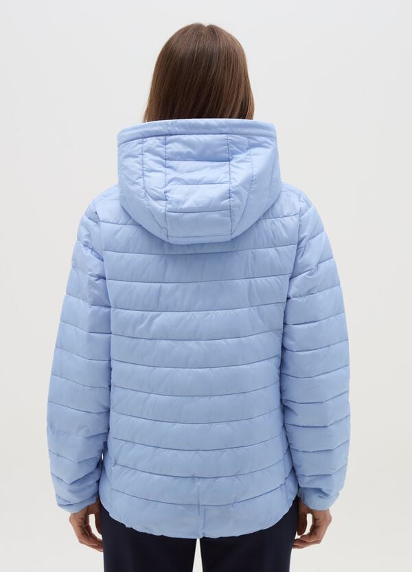 Ovs Piumino Corto Ultralight Con Cappuccio E Zip