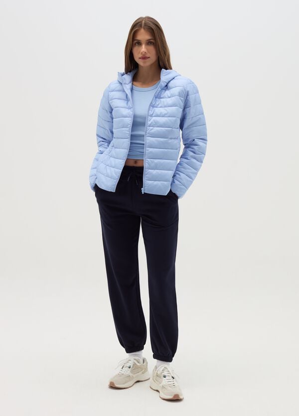 Ovs Piumino corto ultralight con cappuccio e zip