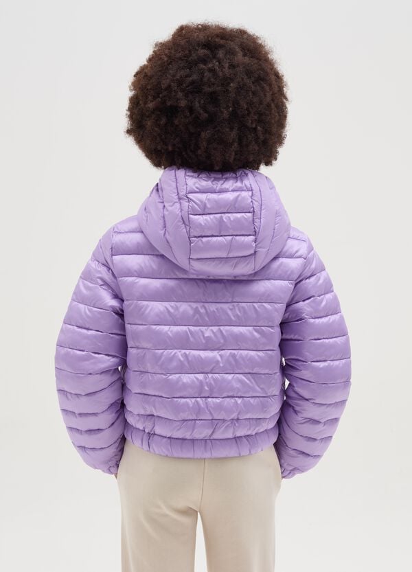 Ovs Piumino Ultralight Crop Con Cappuccio