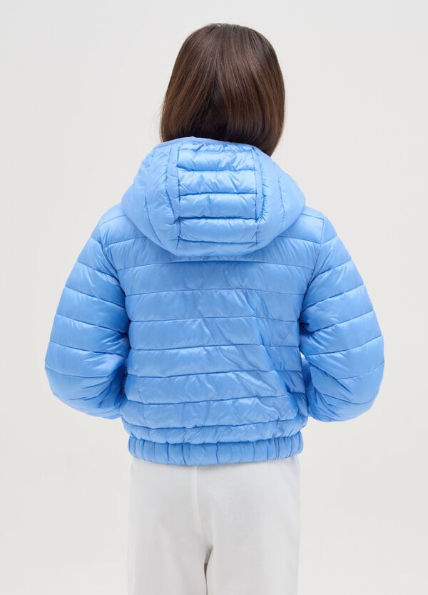 Ovs Piumino Ultralight Crop Con Cappuccio