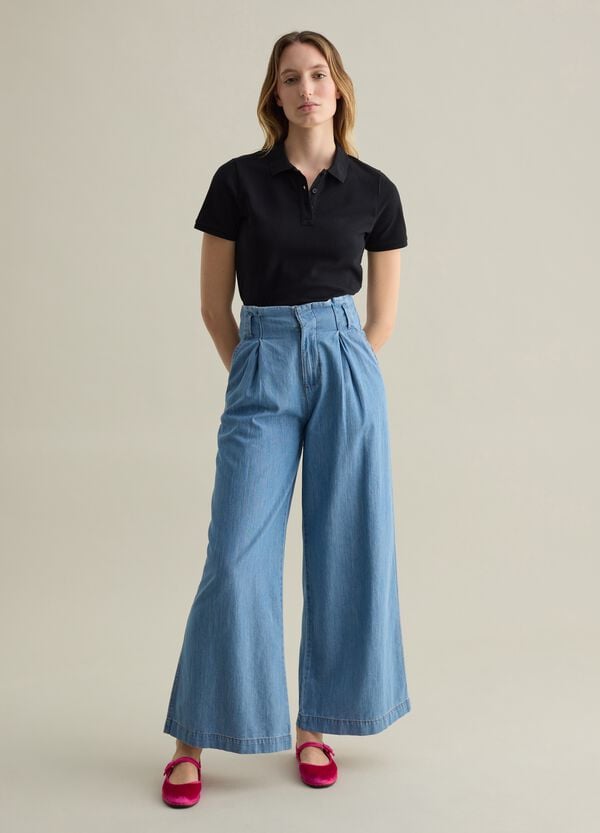 Ovs Polo A Maniche Corte In Piquet Nero