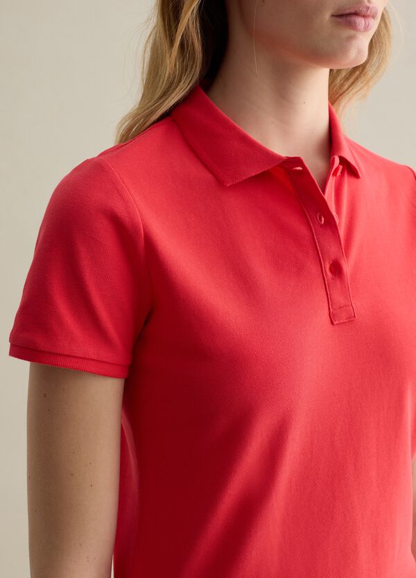 Ovs Polo A Maniche Corte In Piquet Rosso