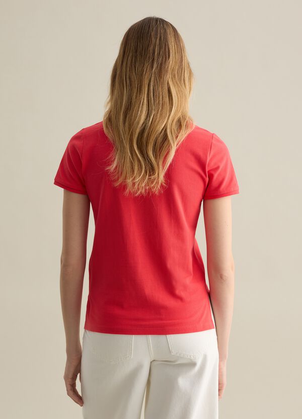 Ovs Polo A Maniche Corte In Piquet Rosso