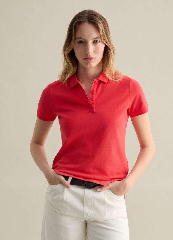 Ovs Polo a maniche corte in piquet rosso