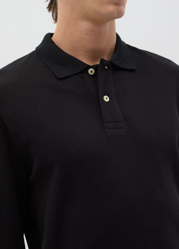 Ovs Polo A Maniche Lunghe In Cotone Bio